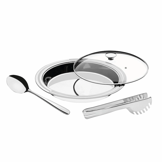 Tramontina Ciclo round stainless steel serving set -  3 pc set